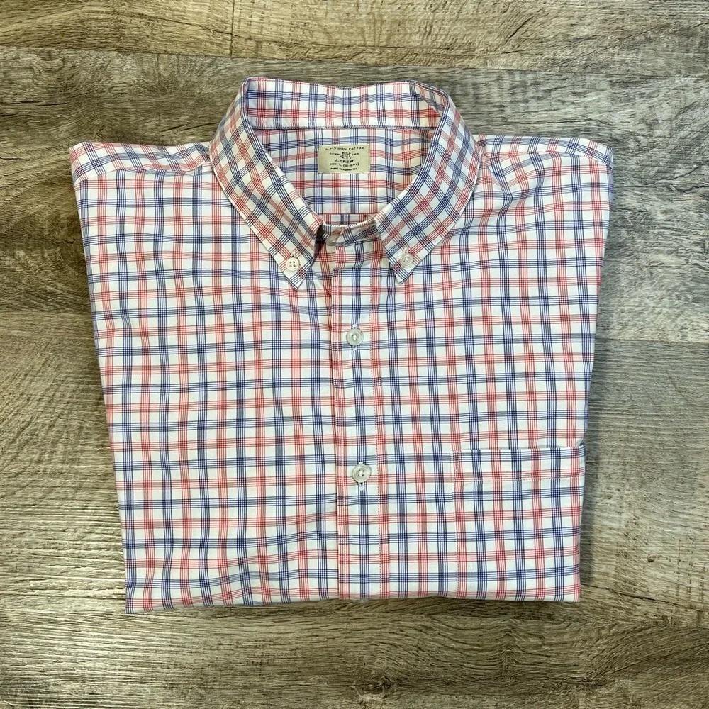 J. Crew Men’s Shirt long sleeve Size Large 100% Cotton 🧵 🪡 - Picture 13 of 15